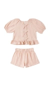 Rylee + Cru Juniper Set In Blush In Pink