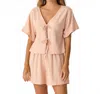 Rylee + Cru Juniper Set In Blush In Multi