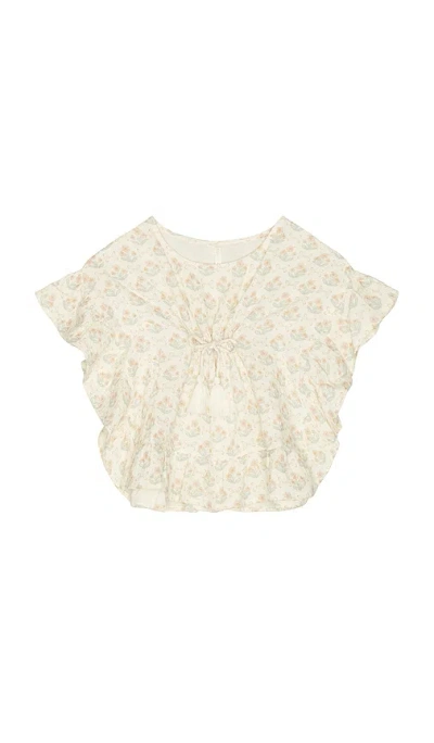 Rylee + Cru Kaftan Cover Up In White