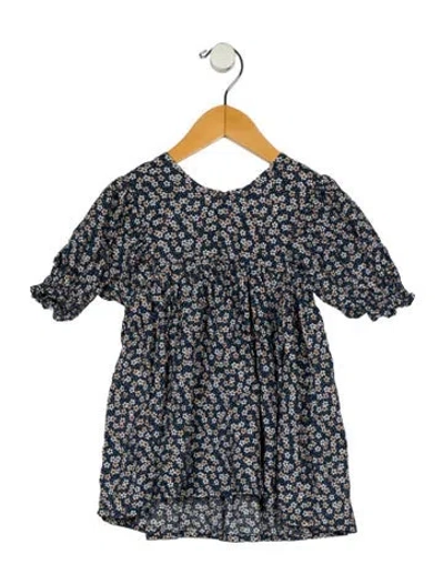 Pre-owned Rylee + Cru Babies' Kid's Girls Pattern Print Short Sleeve Dress