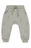 Rylee + Cru Kids' Cactus Print Knit Joggers In Green