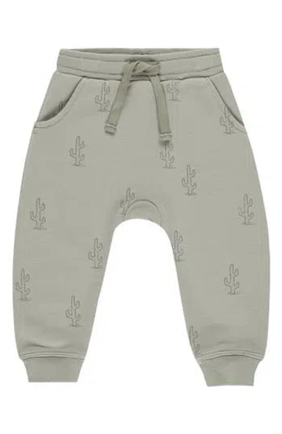 Rylee + Cru Babies'  Kids' Cactus Print Knit Joggers In Green
