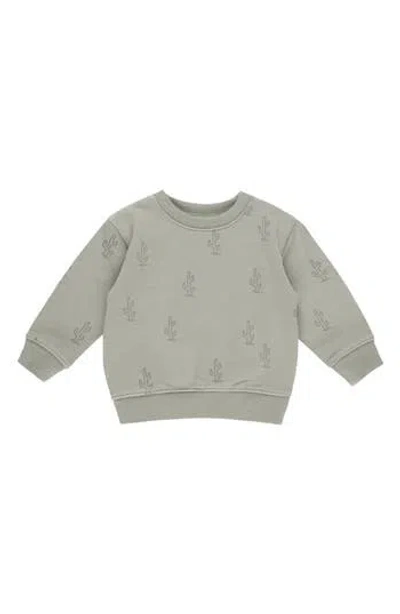 Rylee + Cru Babies'  Kids' Cactus Print Sweatshirt In Green