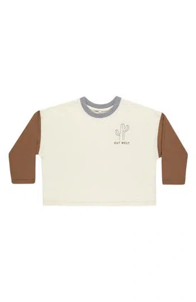 Rylee + Cru Babies'  Kids' Camden Long Sleeve T-shirt In Brown