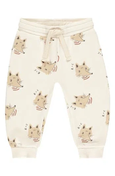 Rylee + Cru Babies'  Kids' Coyote Print Knit Joggers In Neutral