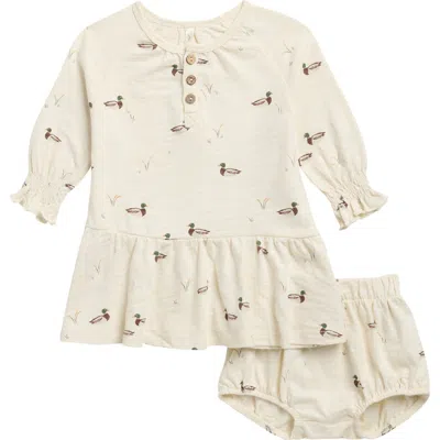 Rylee + Cru Babies'  Kids' Ducks Swing Dress And Bloomers Set In Multi