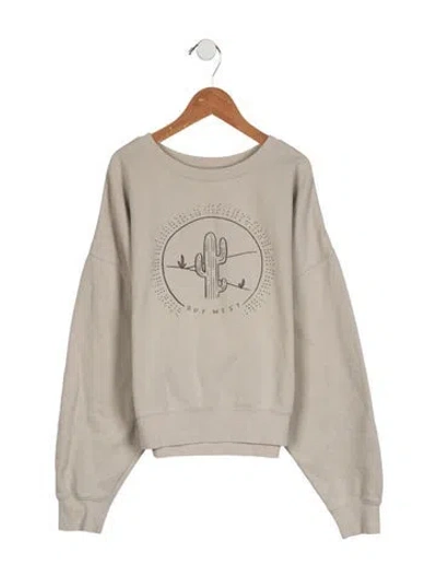 Pre-owned Rylee + Cru Kids Girls Sweatshirt In Neutrals
