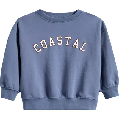 Rylee + Cru Babies'  Kids' Graphic Cotton Blend Sweatshirt In Blue