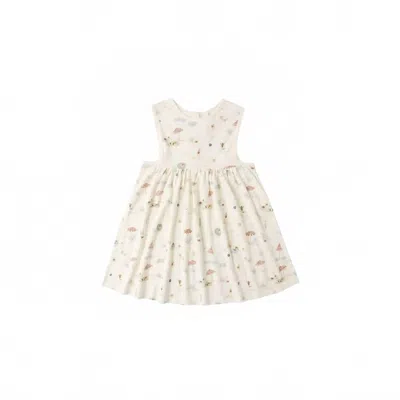 Rylee + Cru Kids Layla Dress In Beach Day In Neutral