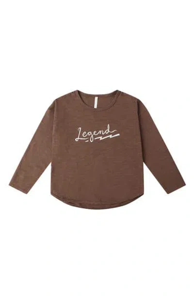 Rylee + Cru Babies'  Kids' Legend Graphic Long Sleeve T-shirt In Brown