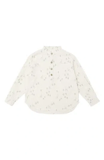 Rylee + Cru Babies'  Kids' Mason Long Sleeve Shirt In White