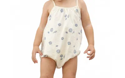 Rylee + Cru Kids Nala Romper In Seashells In Red