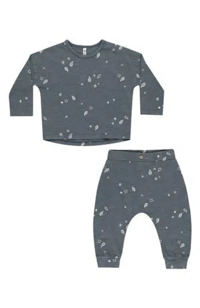 Rylee + Cru Babies'  Kids' Paisley Print T-shirt & Joggers Set In Multi