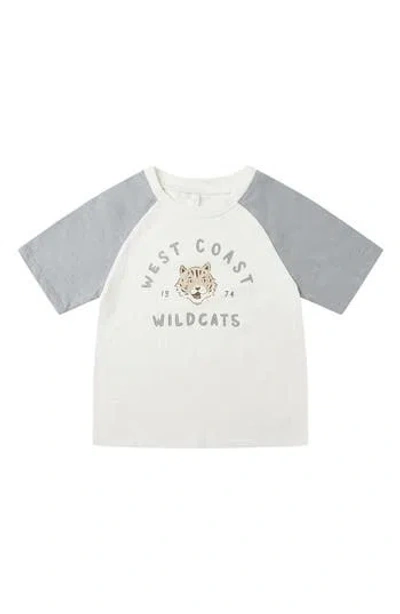 Rylee + Cru Babies'  Kids' Raglan Graphic T-shirt In White