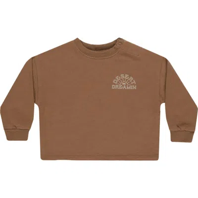 Rylee + Cru Babies'  Kids' Relaxed Cotton Graphic T-shirt In Brown