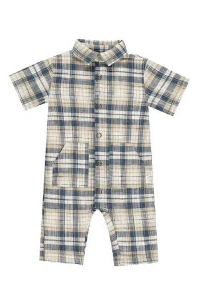 Rylee + Cru Babies'  Kids' Rhett Romper In Blue