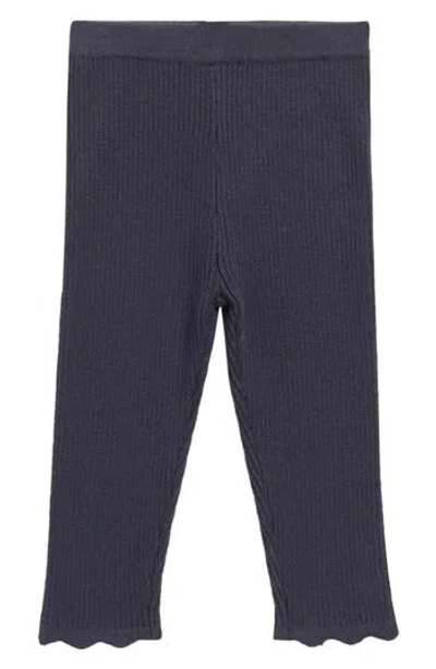 Rylee + Cru Babies'  Kids' Ribbed Leggings In Blue