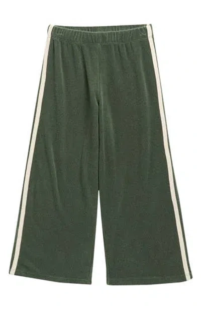 Rylee + Cru Kids' Side Stripe Track Pants In Green