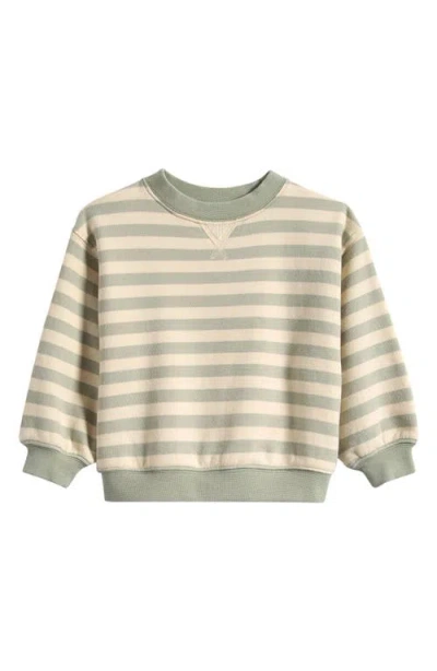 Rylee + Cru Babies'  Kids' Stripe Organic Cotton Sweatshirt In Multi