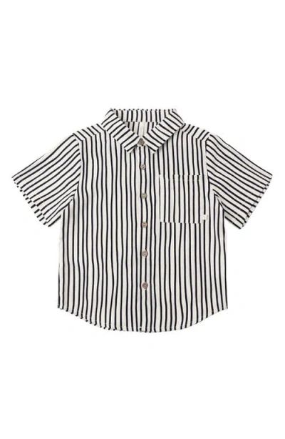 Rylee + Cru Babies'  Kids' Stripe Short Sleeve Shirt In Multi