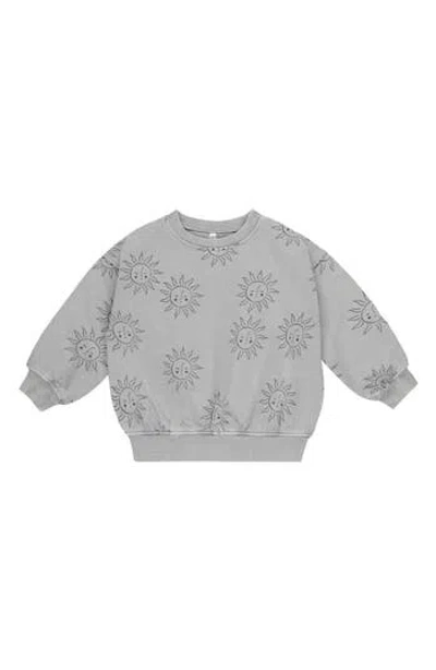 Rylee + Cru Babies'  Kids' Sun Print Sweatshirt In Gray