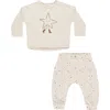 Rylee + Cru Kids' Twinkle Star Print T-shirt & Joggers Set In White