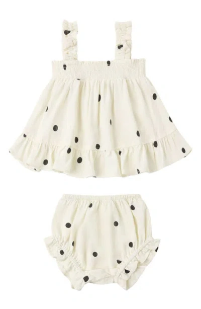 Rylee + Cru Babies'  Lala Polka Dot Tank Top & Bloomers In Multi