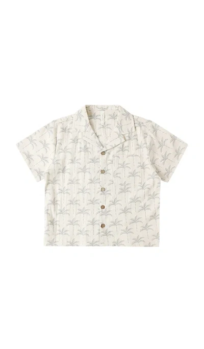 Rylee + Cru Babies' Lapel Collar Shirt In Multi