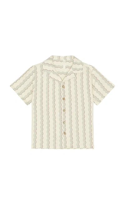Rylee + Cru Lapel Collar Shirt In Neutral