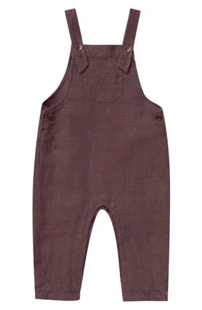 Rylee + Cru Kids'  Linen Romper In Plum