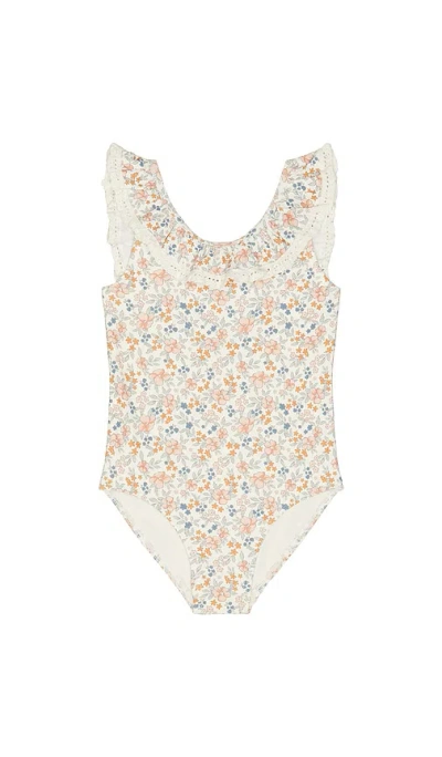 Rylee + Cru Margaret One Piece Swimsuit In Gray