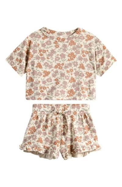 Rylee + Cru Babies'  Mosie Top & Shorts Set In Multi