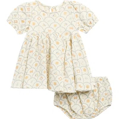 Rylee + Cru Babies'  Nautical Rose Dress With Bloomers In Multi