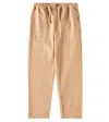 Rylee + Cru Oliver Cotton Straight Pants In Gold