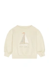 Rylee + Cru Oversized Sweatshirt In White
