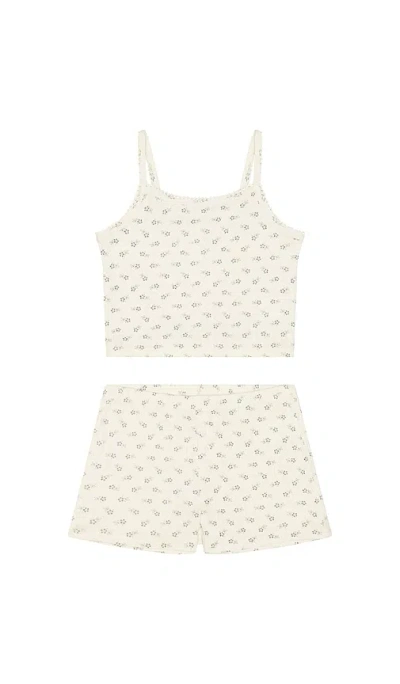 Rylee + Cru Babies' Pointelle Lounge Set In Neutral