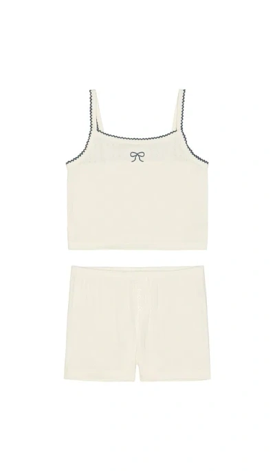 Rylee + Cru Pointelle Lounge Set In Neutral