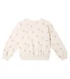 Rylee + Cru Printed Cotton-blend Fleece Sweatshirt In Multicoloured