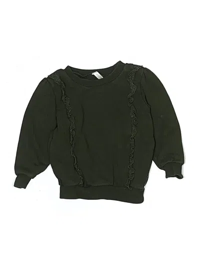 Pre-owned Rylee + Cru Kids' Pullover Sweater In Green