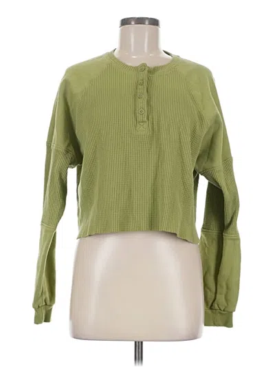 Pre-owned Rylee + Cru Pullover Sweater In Green