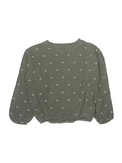 Pre-owned Rylee + Cru Kids' Pullover Sweater In Green