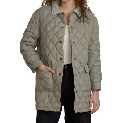 Rylee + Cru Quilted Puffer Jacket In Laurel In Green