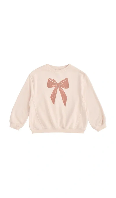 Rylee + Cru Racer Sweatshirt In White