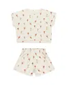 Rylee + Cru Raegan Gelato Print Top & Shorts Set - Little Kid In Natural