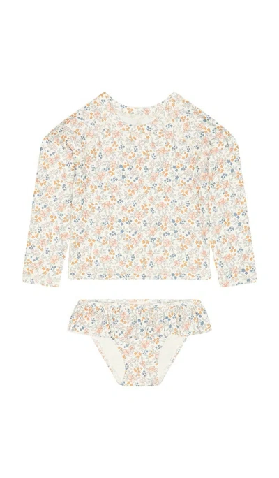 Rylee + Cru Rashguard Girls Set In Multi