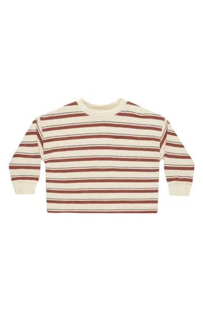 Rylee + Cru Babies'  Relaxed Cotton T-shirt In Neutral