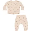Rylee + Cru Relaxed Fit Cotton T-shirt & Sweatpants Set In Neutral