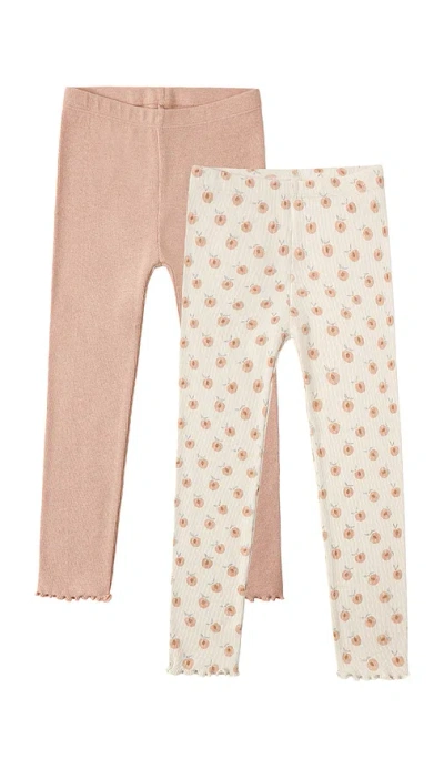 Rylee + Cru Ribbed Legging Set In Pink