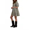 Rylee + Cru Rose Dress In Laurel Bandana In Multi