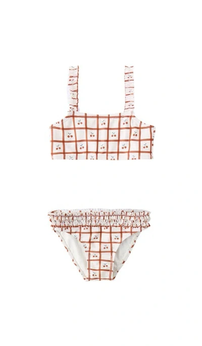Rylee + Cru Rouched Bikini In Neutral